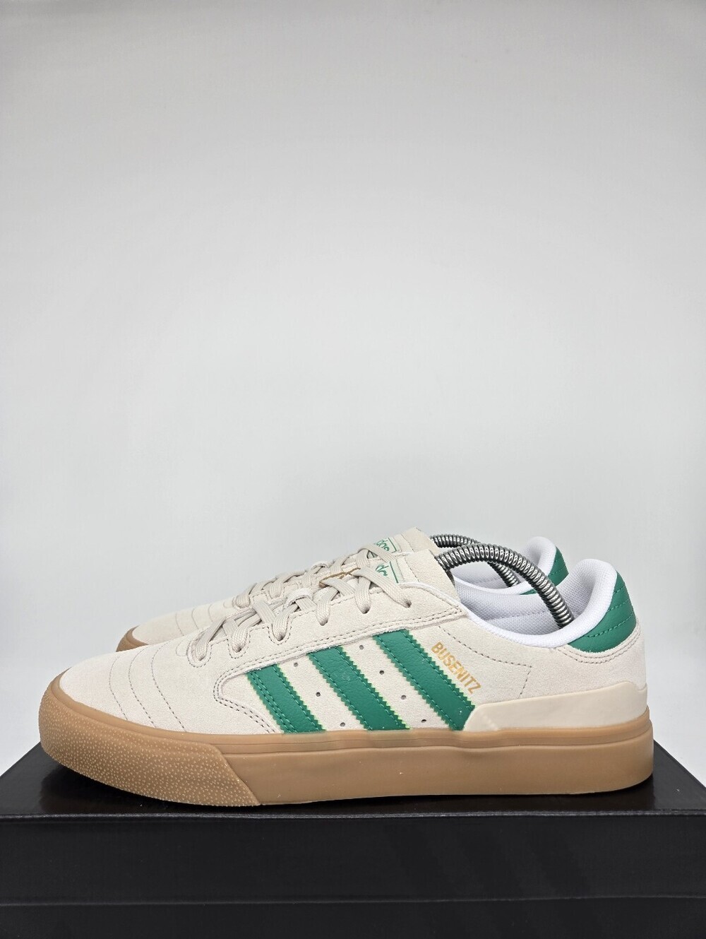 adidas Men's Busenitz Vulc II HQ7530 Alumina Court Green Gum Shoes Size 11